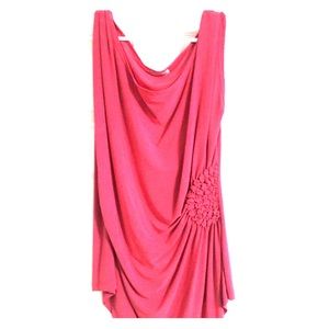Hot pink sleeveless top